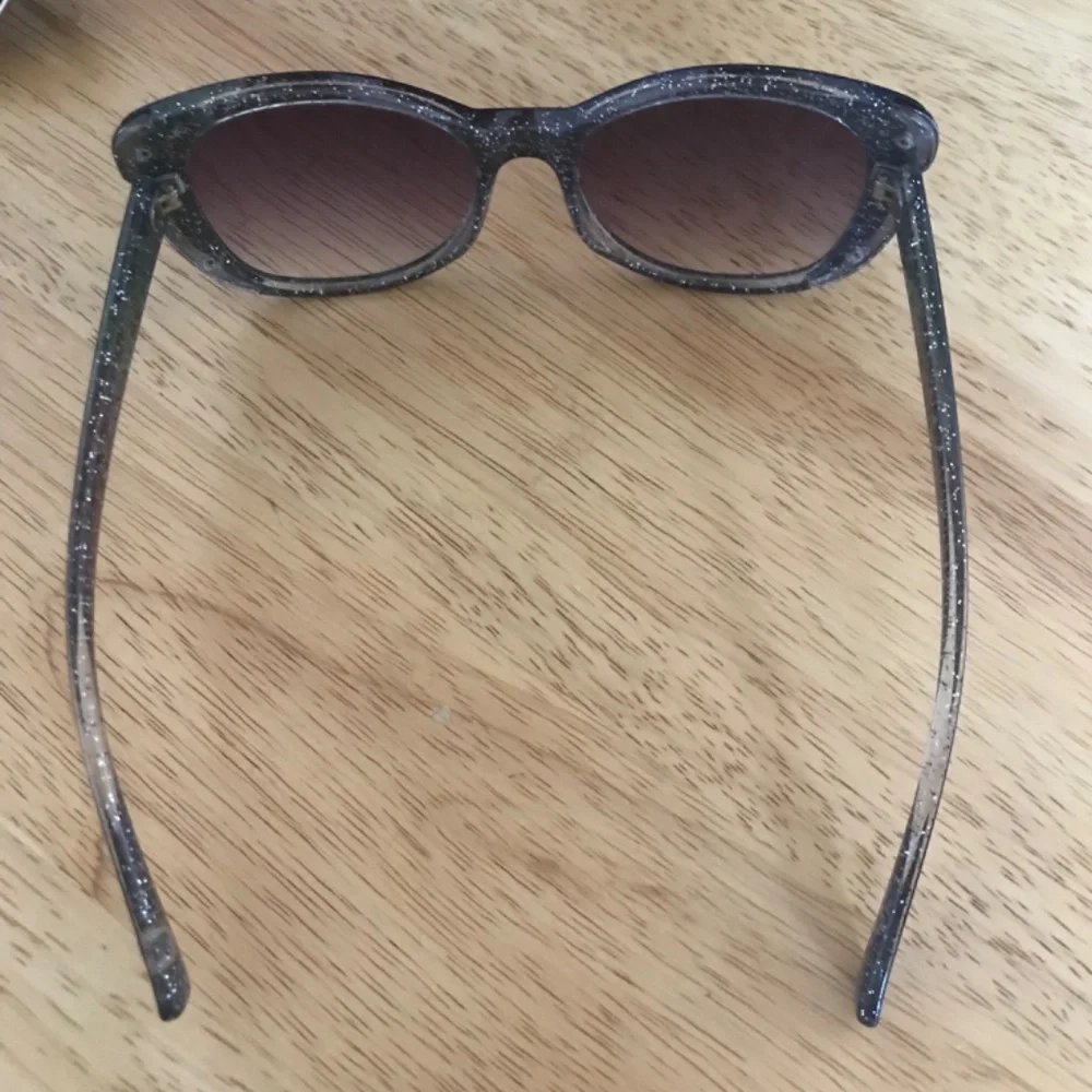 Betsey Johnson Women’s Black Glittered Sunglasses
